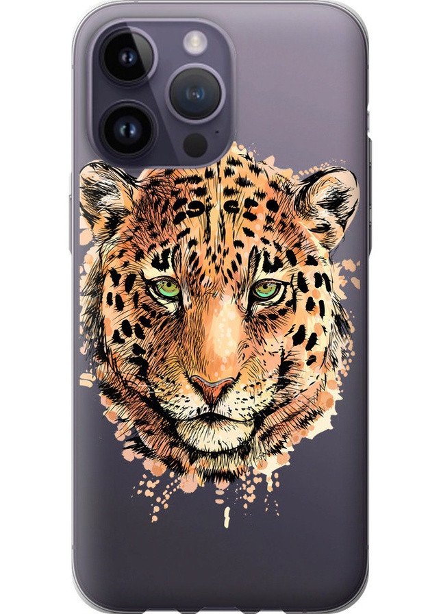 Силіконовий чохол 'Леопард v2' для Endorphone Apple iPhone 14 Pro Max (258086461)