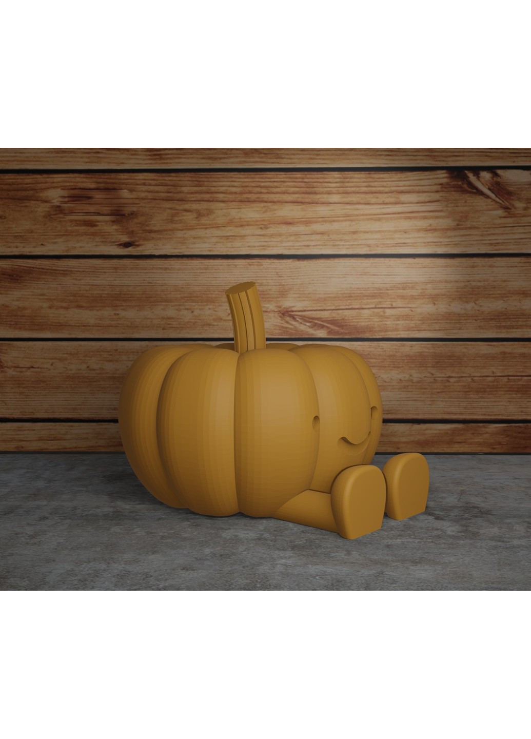 Гарбуз на Хелоувін з ніжками та головою прибульця ЗаСвіт (266425116)