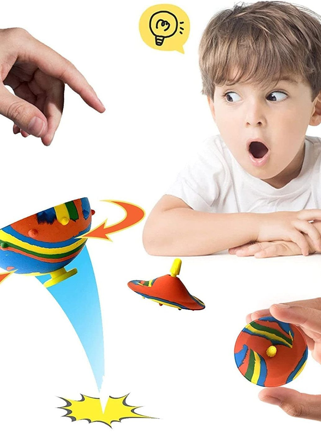Игрушка попрыгунчик поппер летающий антистресс Drop & Pops Ball Hip Hop Bouncing Ball UFT dpb1 (275866501)