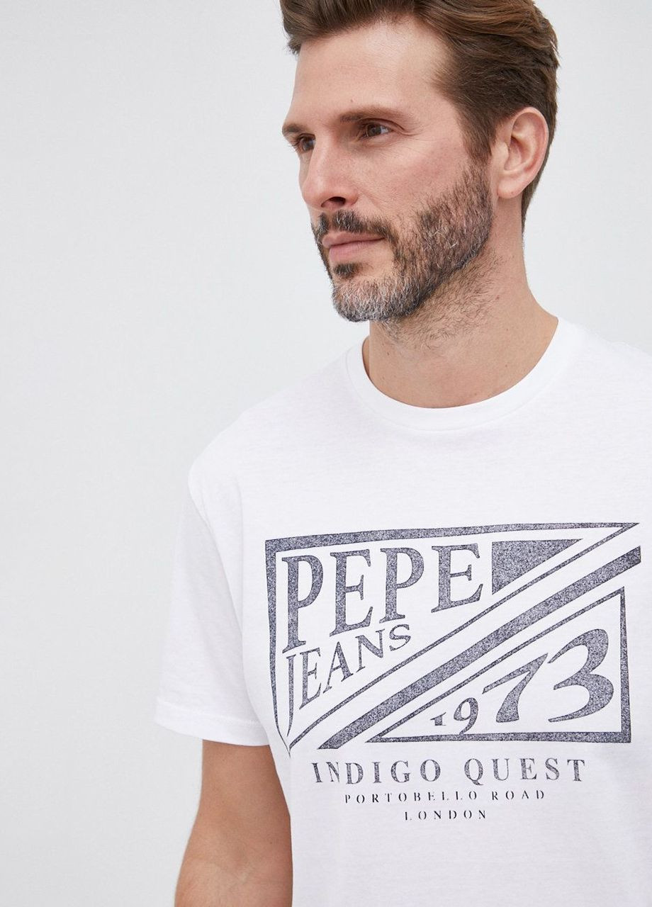 Белая футболка Pepe Jeans