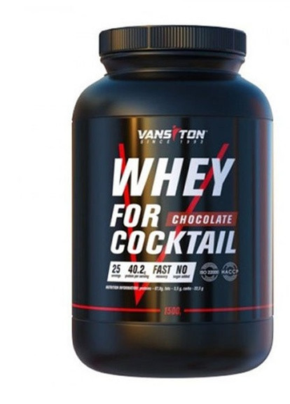 Whey For Coctail 1500 g /25 servings/ Chocolate Vansiton (256721312)