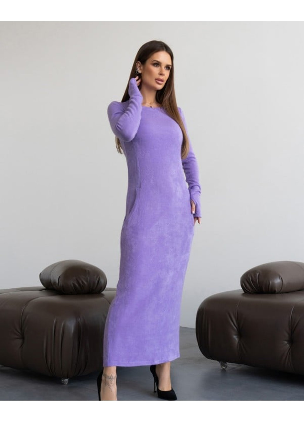 Фиолетовое повседневный платья 14430 сиреневый ISSA PLUS
