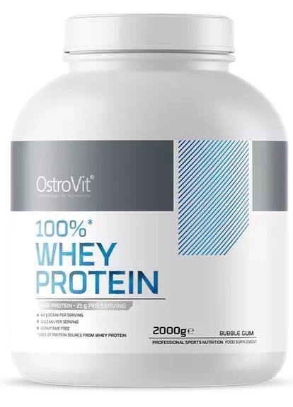 Протеин Whey Protein 2000 g (Bubble gum) Ostrovit (271398569)