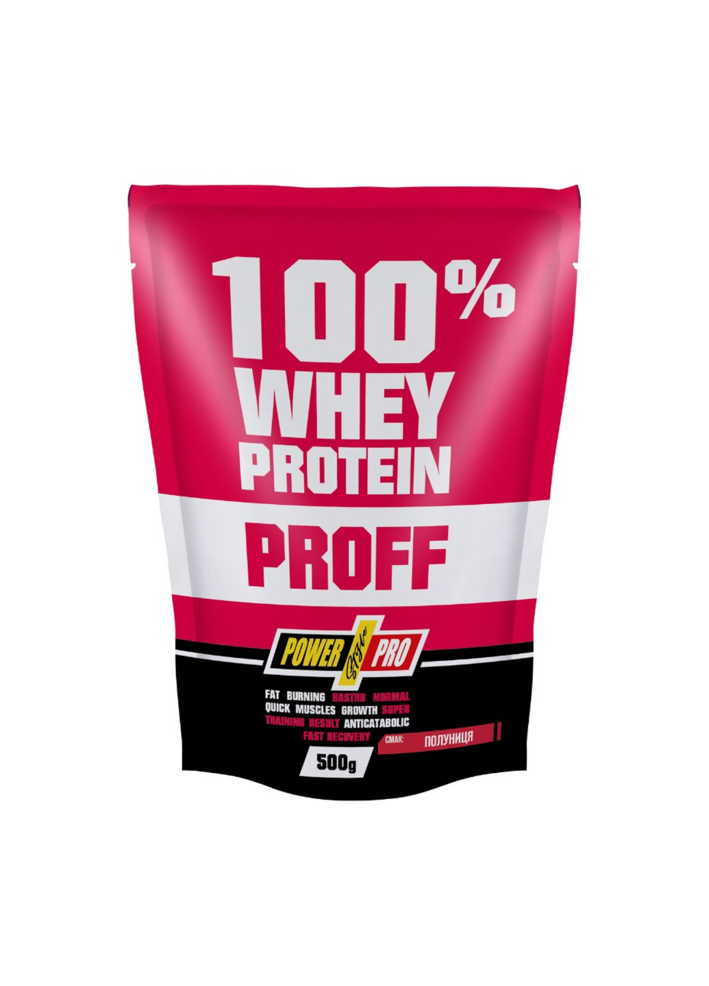 Концентрат Сироваткового Протеїну 100% Whey Protein Proff - 500г Шоколад-Вишня Power Pro (272141169)