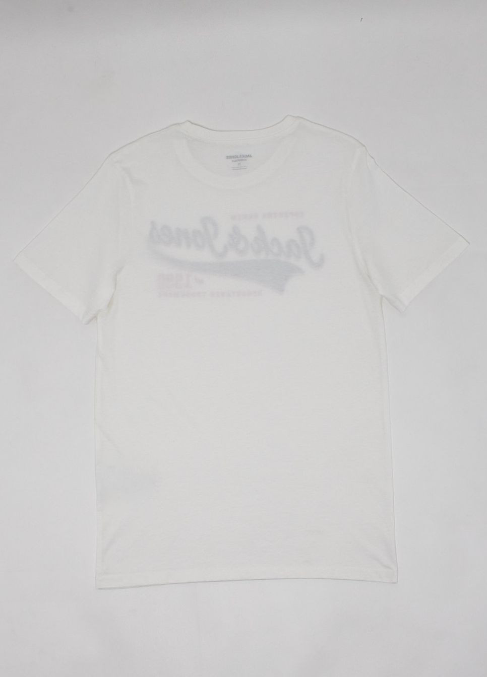 Молочна футболка,молочний з принтом, JACK&JONES