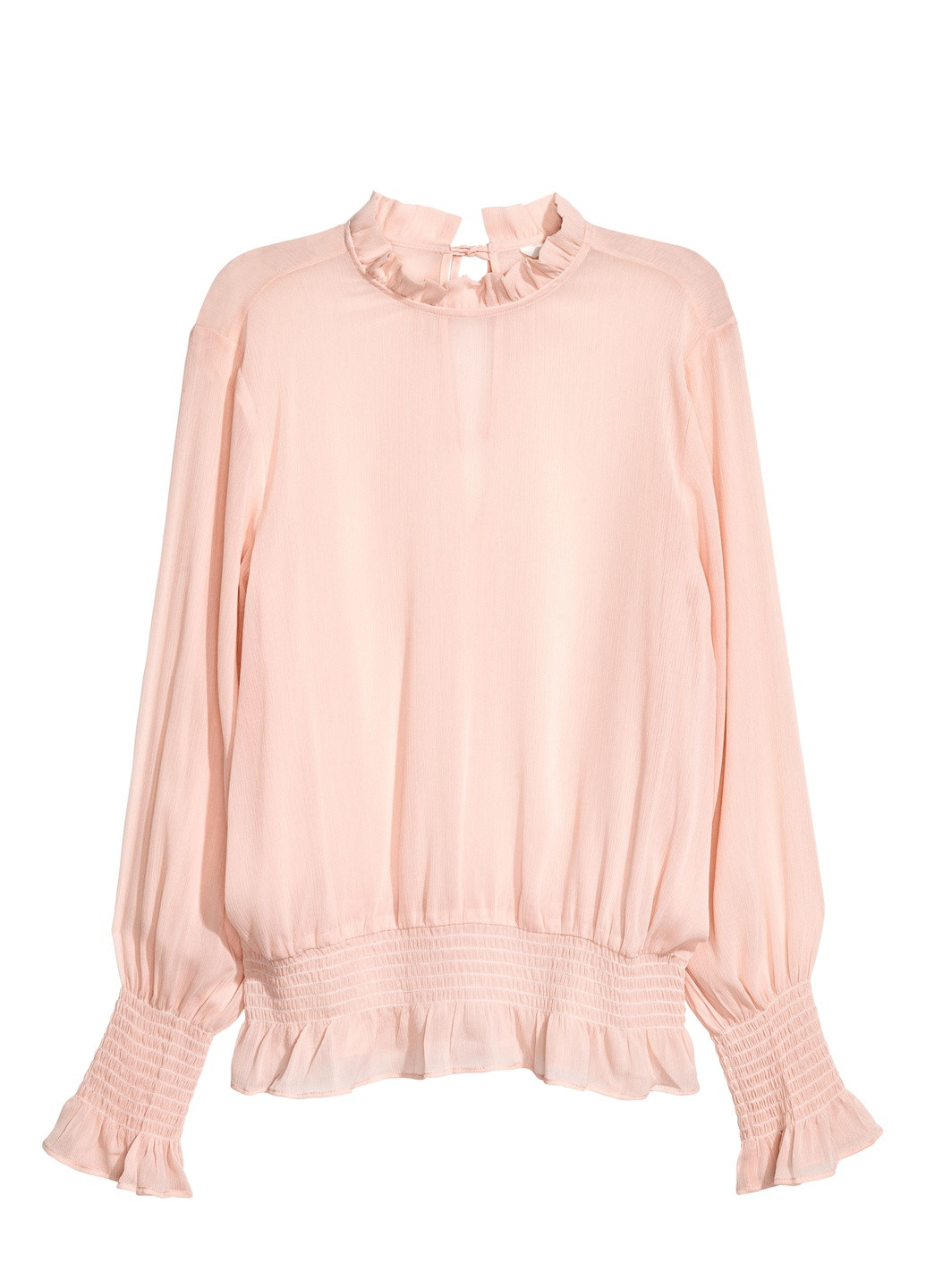 Светло-розовая блуза демісезон,блідо-рожевий, H&M