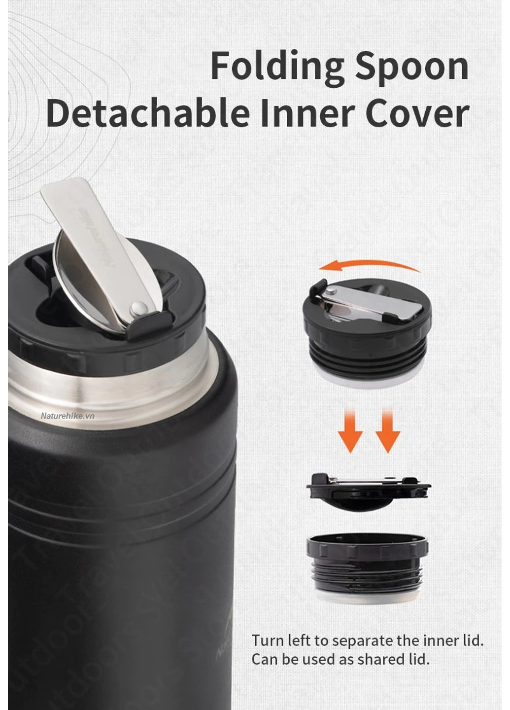 Термос Stew beaker 500 мл NH20SJ041 black Naturehike (258966631)