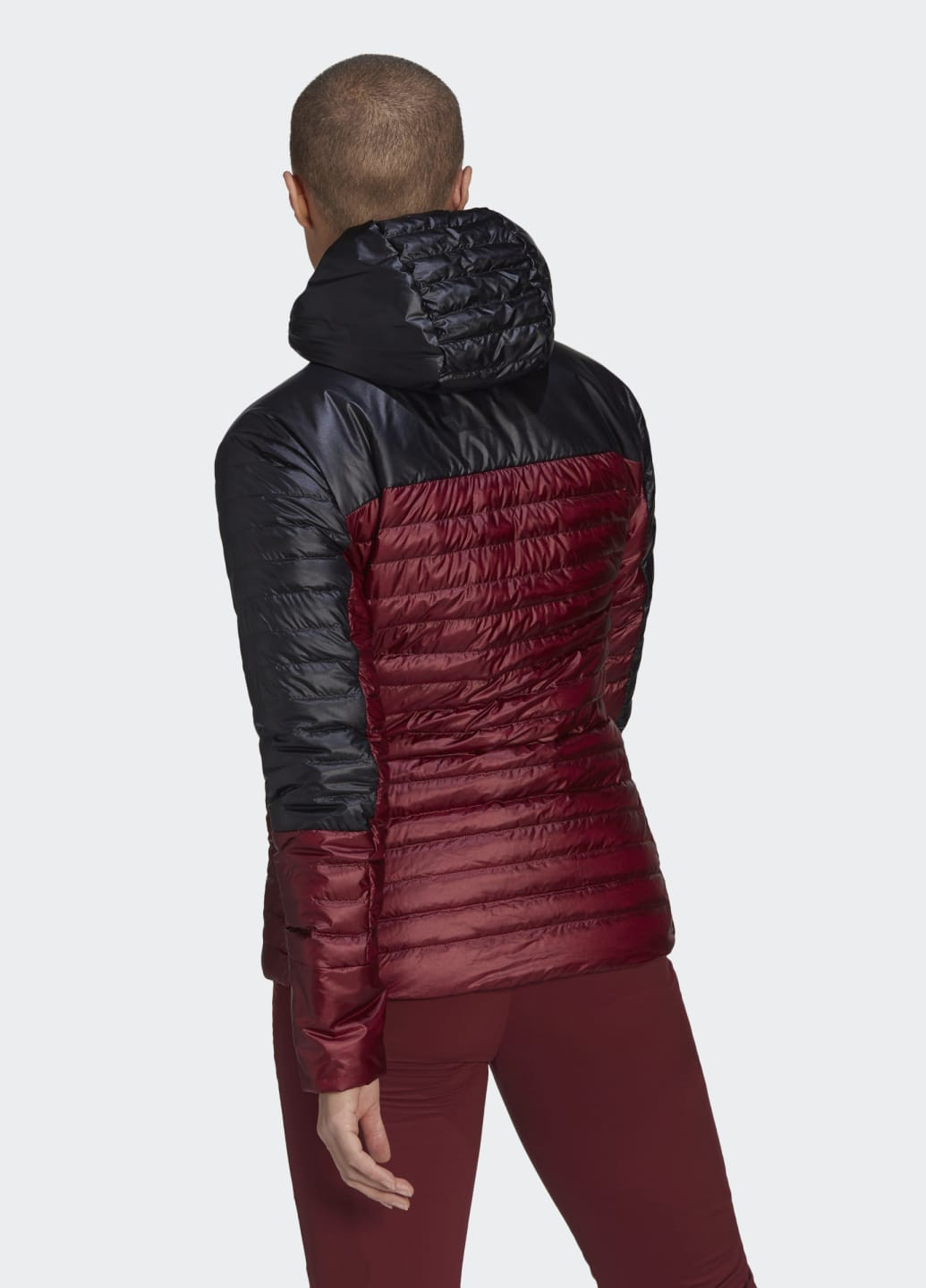 Бордовая демисезонная куртка w tr yr dwn hdj adidas
