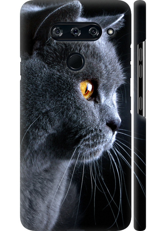 3D пластиковый матовый чехол 'Красивый кот' для Endorphone lg v40 thinq (257904804)