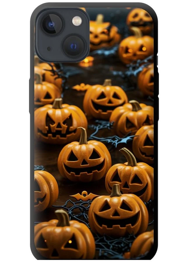TPU черный чехол 'Тыквы 2' для Endorphone Apple iPhone 13 (266806735)