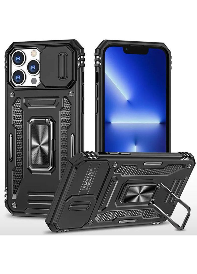 Ударостійкий чохол Square Ring зi шторкою на камеру на Apple iPhone 12 Pro (6.1") Epik (276003698)