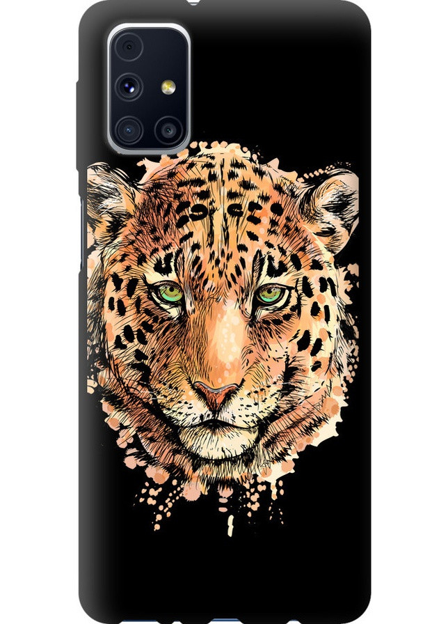 TPU чорний чохол 'Леопард v2' для Endorphone Samsung Galaxy M31s M317F (258085118)