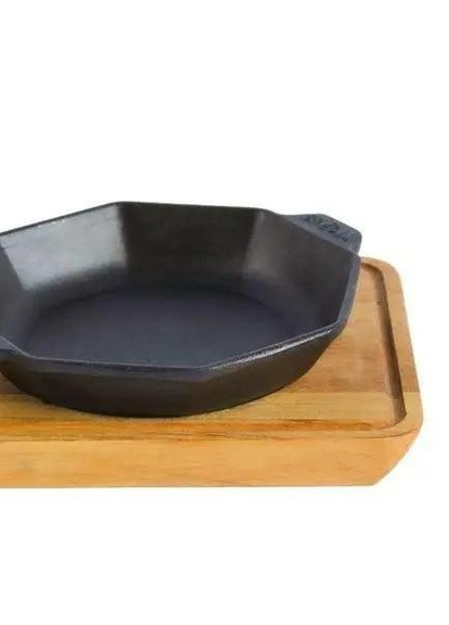 Сковорода восьмиугольная с подставкой деревянной Brizoll (256686710)