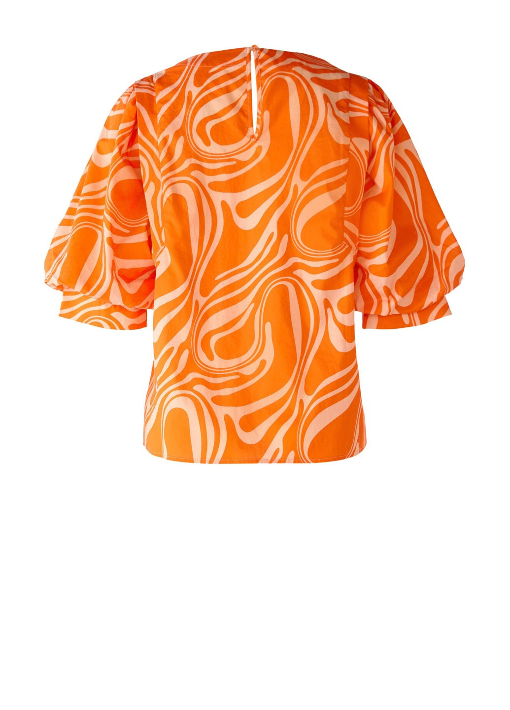 Помаранчева літня жіноча блуза помаранчева на запах Oui
