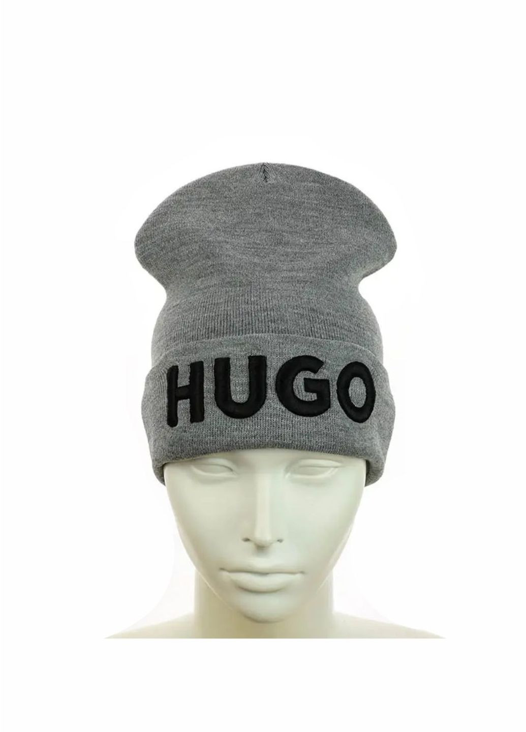 Молодежная шапка бини лонг HUGO (Хьюго) No Brand бини лонг (276534610)