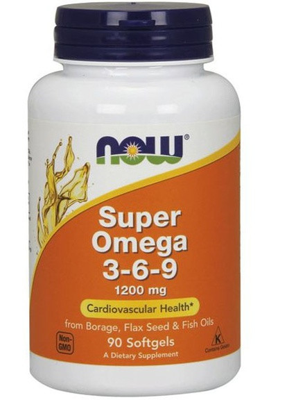 Super Omega 3-6-9 1200 mg 90 Softgels Now Foods (256725158)