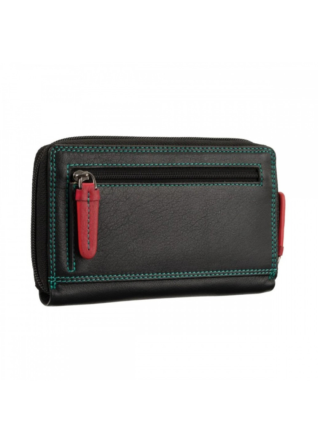 Женский кожаный кошелек с RFID защитой RB98 Aruba (Black/Rhumba) Visconti (276456855)