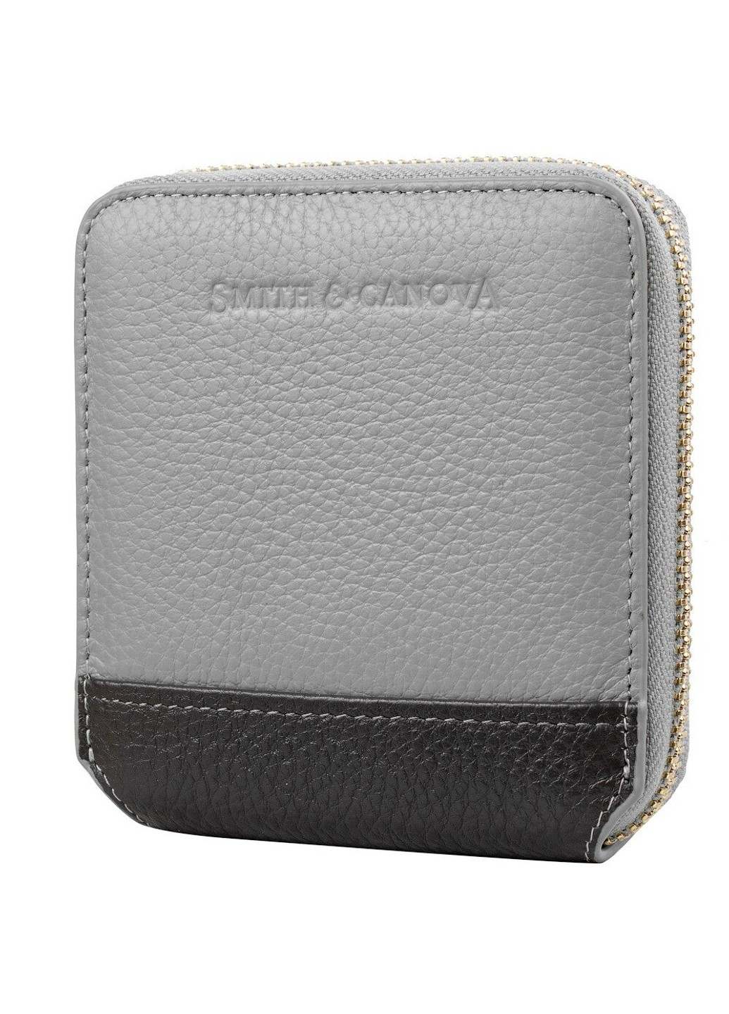 Жіночий шкіряний гаманець SMITH CANOVA FUL-26803-black-tan Smith&Canova (263279605)