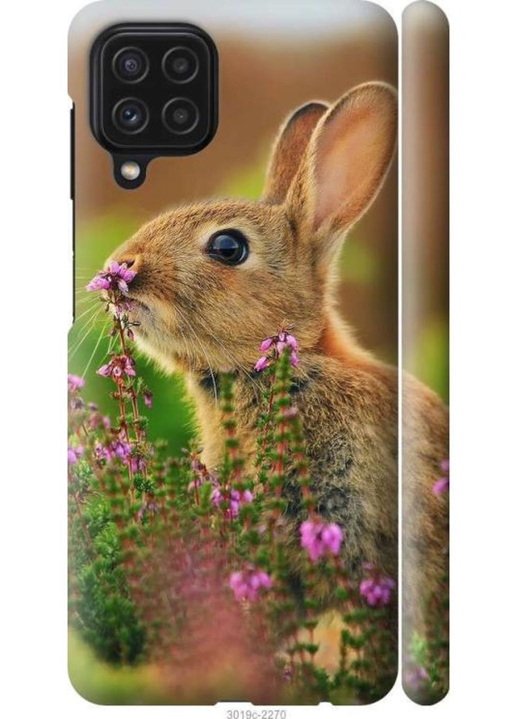 Чехол на Samsung Galaxy A22 A225F Кролик и цветы MMC (260245868)