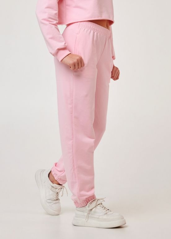 Дитячі штани 95% Бавовна | Демісезон 146, 152, 158, 164 | Зручні, манжета на резинці Рожевий Smil (277694284)