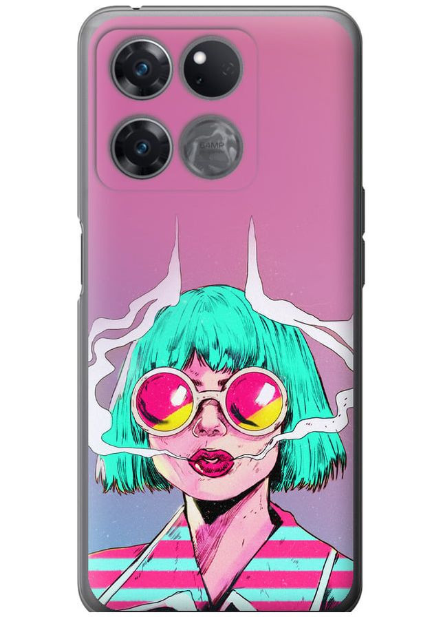 Силіконовий чохол 'Поп арт дівчина' для Endorphone OnePlus Ace Racing (276193844)