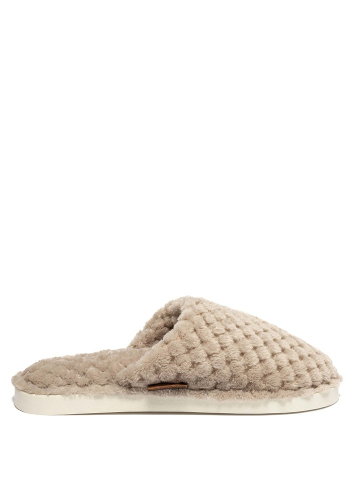 Бежевые комнатные тапочки женские linda светло бежевые Oldcom