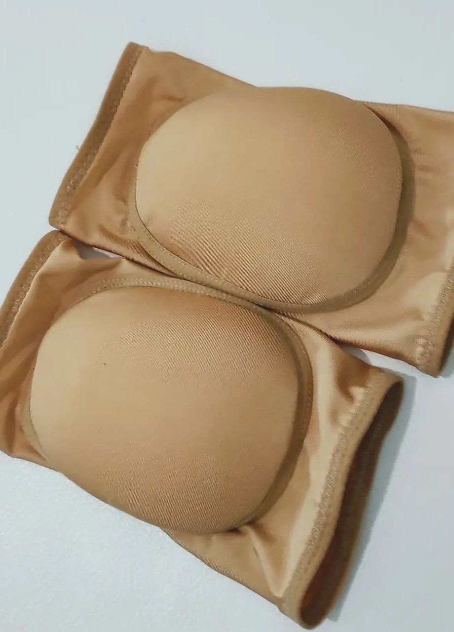 Бежеві наколінники з вирізом для танців та гімнастики 5 мм розмір XS 1145829 No Brand (275531830)