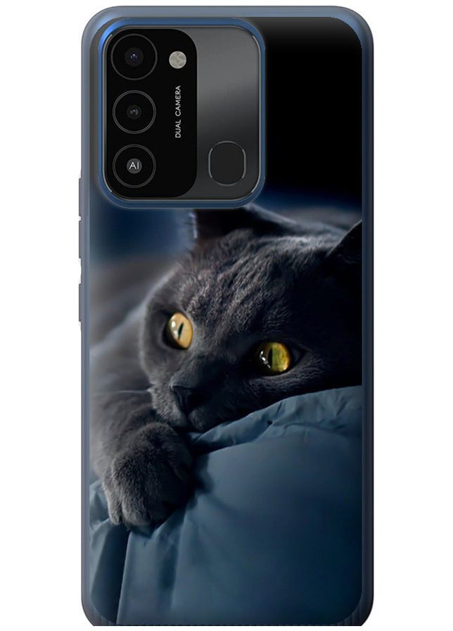 Силіконовий чохол 'Димчастий кіт' для Endorphone Tecno Spark Go 2022 KG5m (265226052)