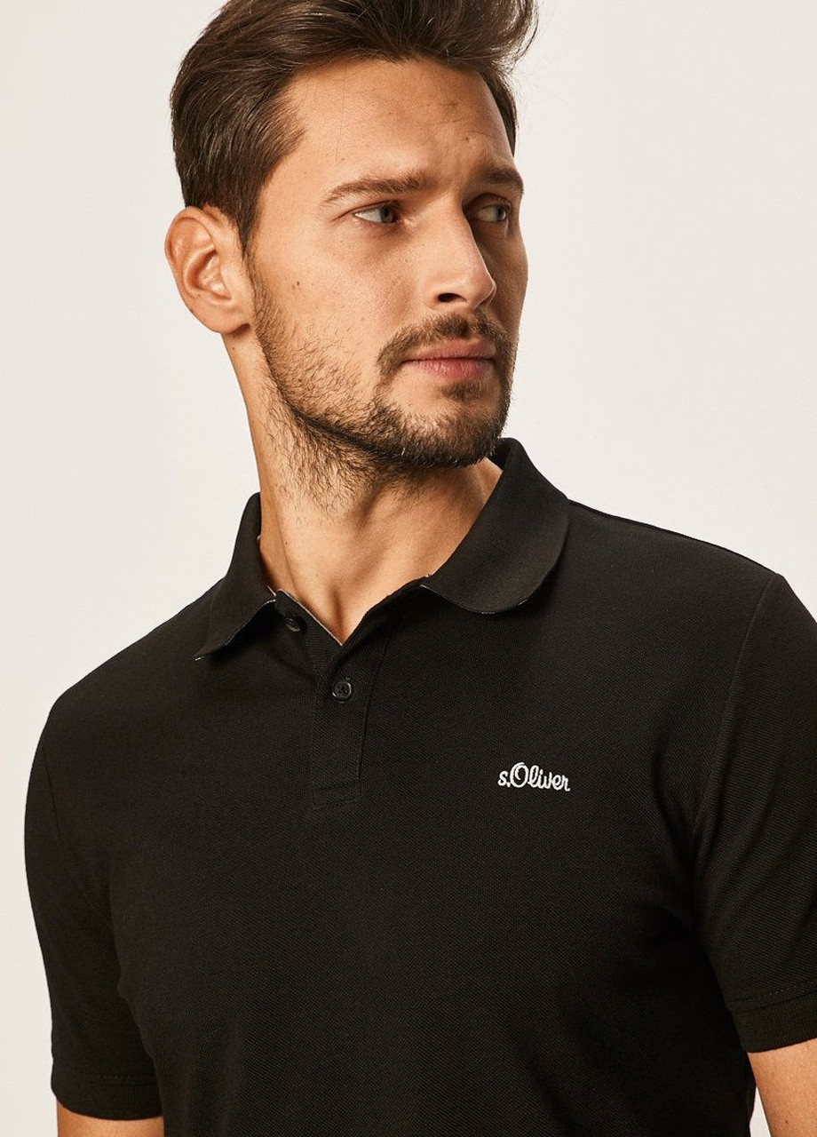 Черная футболка-тенниска для мужчин S.Oliver