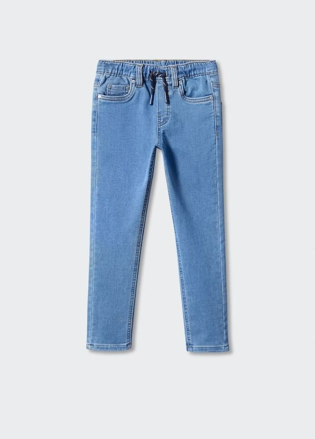 Голубые демисезонные джинсы для мальчика 9356 140 см голубой 70259 Mango