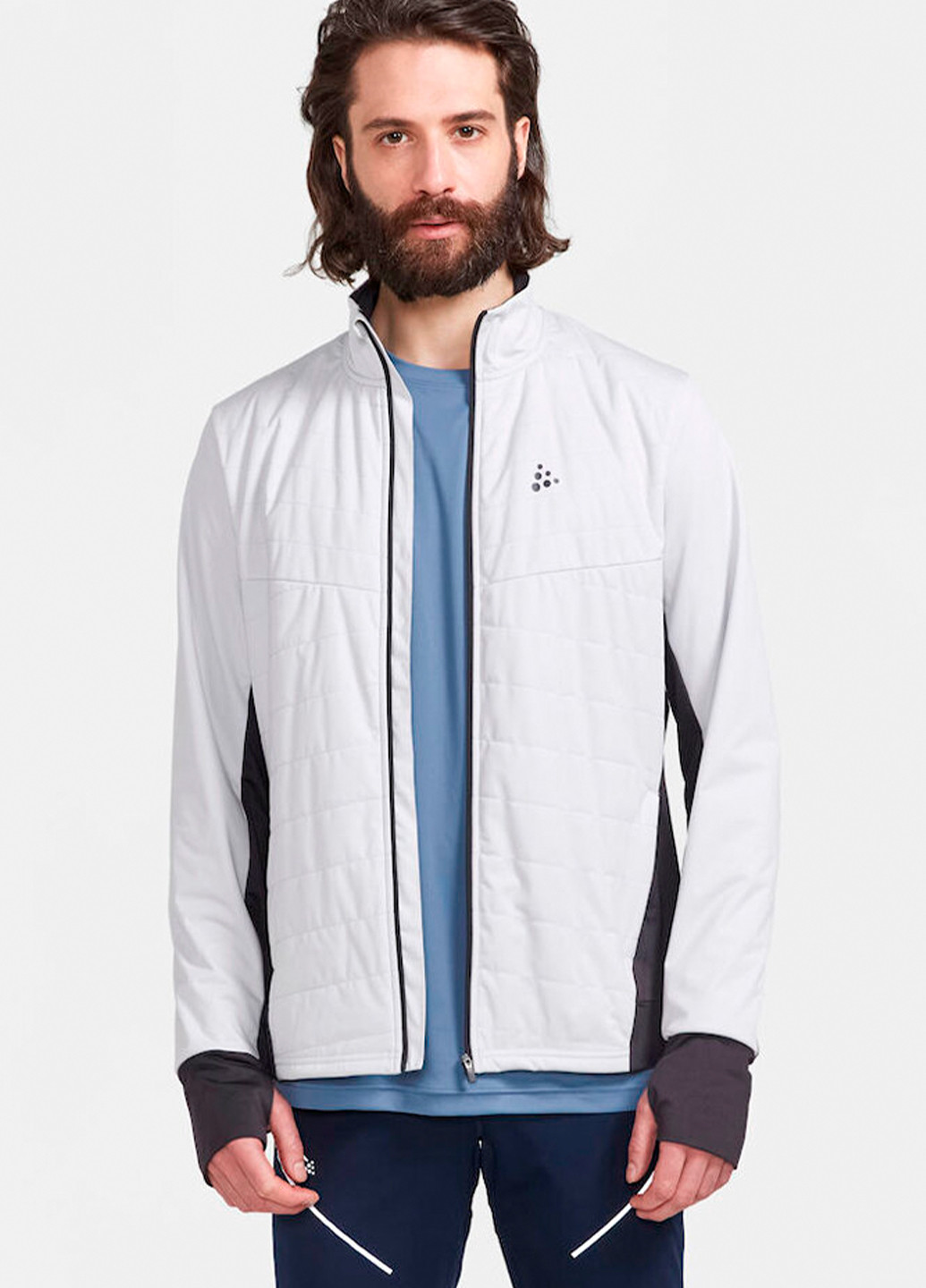 Біла демісезонна чоловіча куртка Craft ADV Charge Warm Jacket