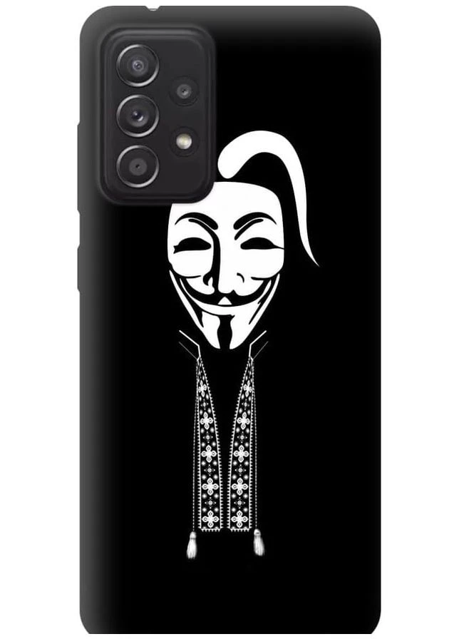 TPU черный чехол 'Anonimus. Козак' для Endorphone Samsung Galaxy A52 (269351479)
