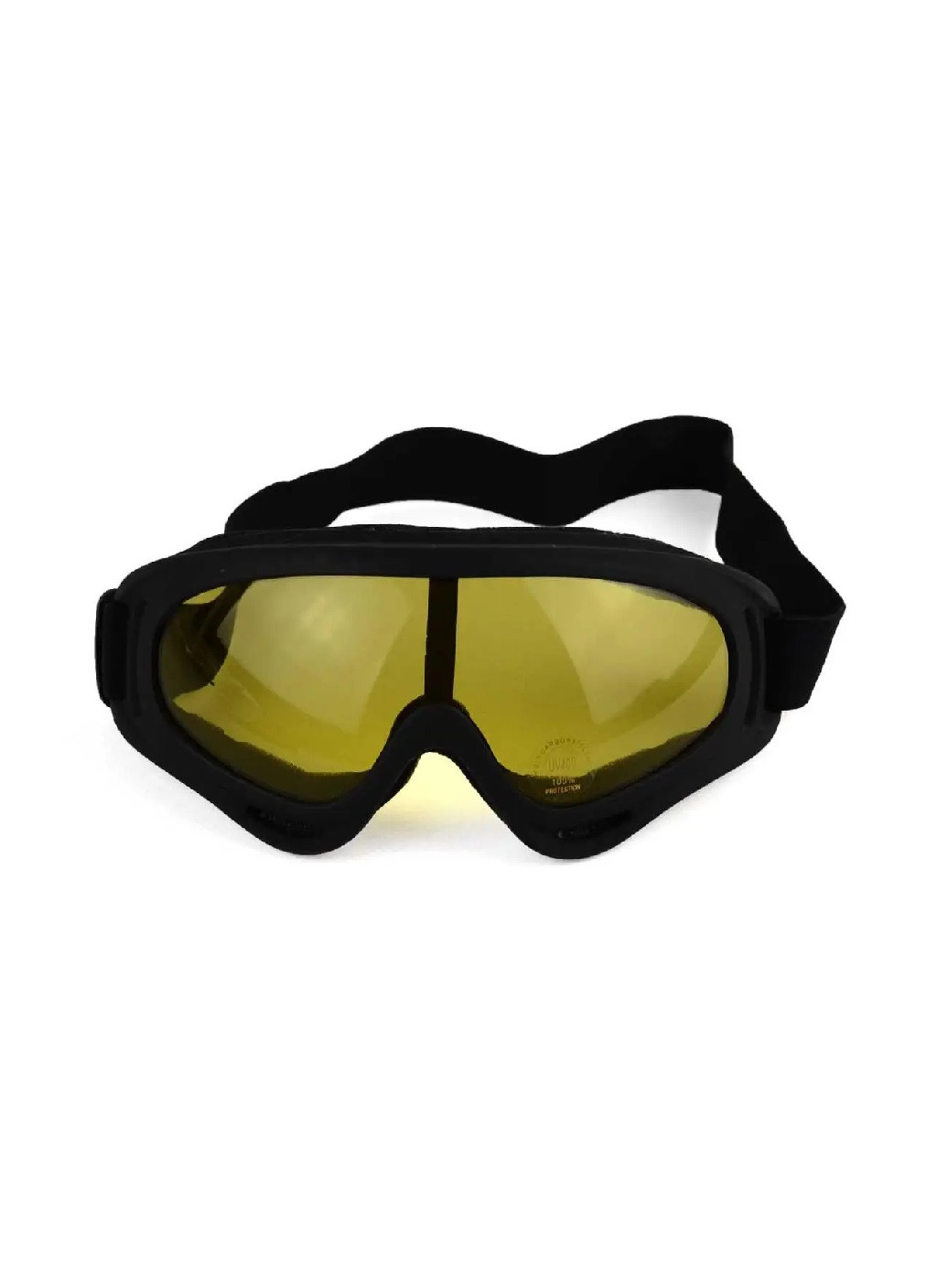 Маска очки защитные для пейнтбола страйкбола сноуборда лыж велосипеда самоката черный корпус (476217-Prob) Желтые линзы Unbranded (277696172)