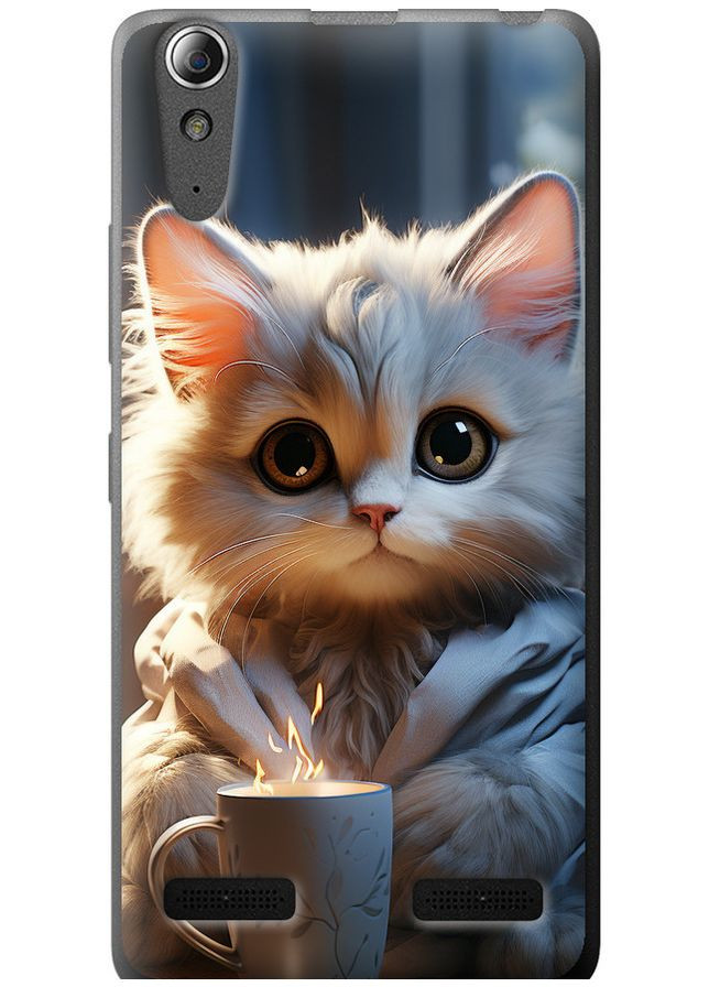 Силіконовий чохол 'Білий кіт' для Endorphone Lenovo A6000 (266698793)