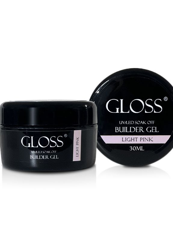 Однофазный гель Builder Gel GLOSS Light Pink, 30 мл Gloss Company (267897035)