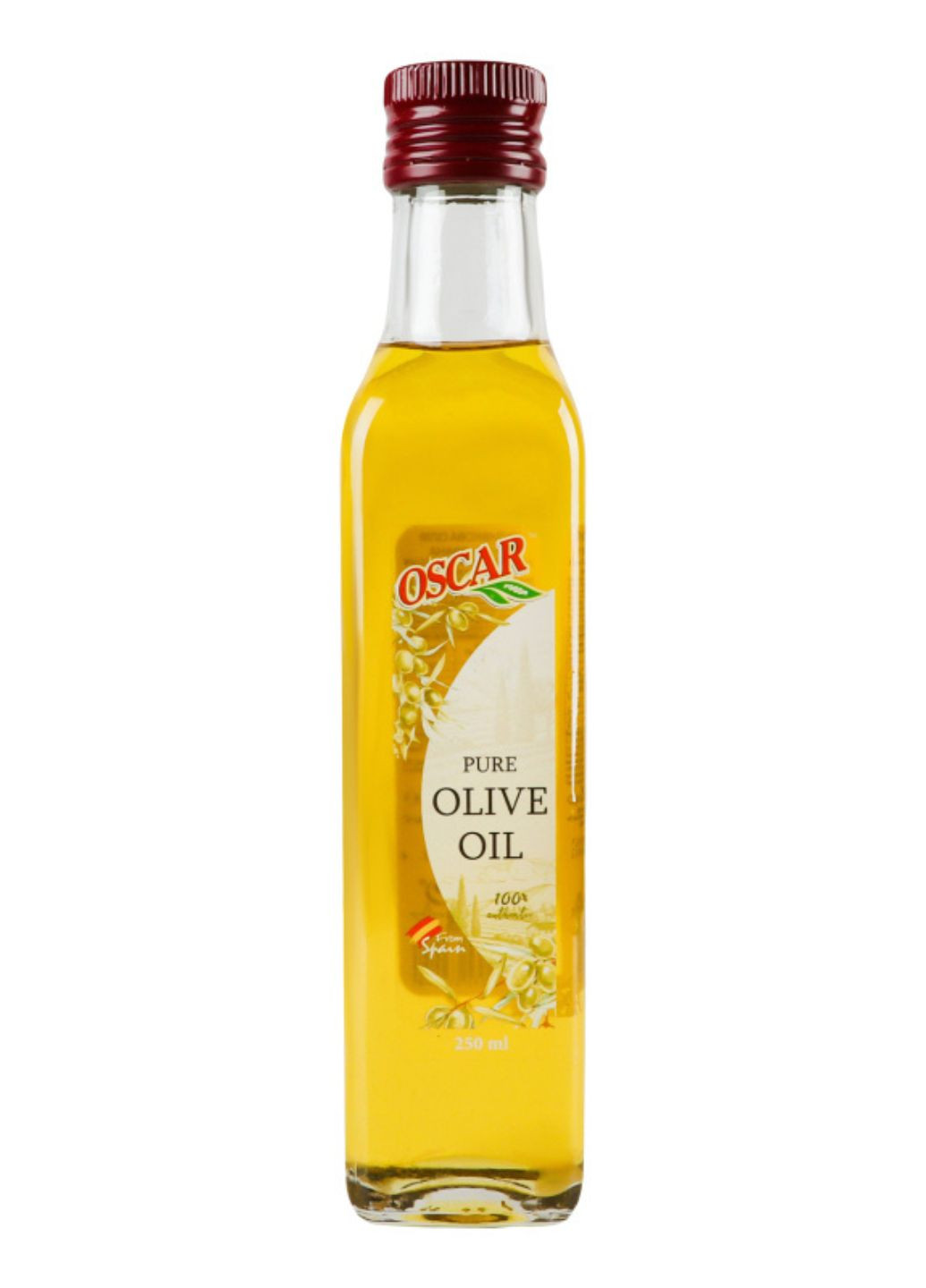 Масло оливковое рафинированное с добавлением нерафинированного оливкового масла foods Pure 250 мл Oscar (263056509)