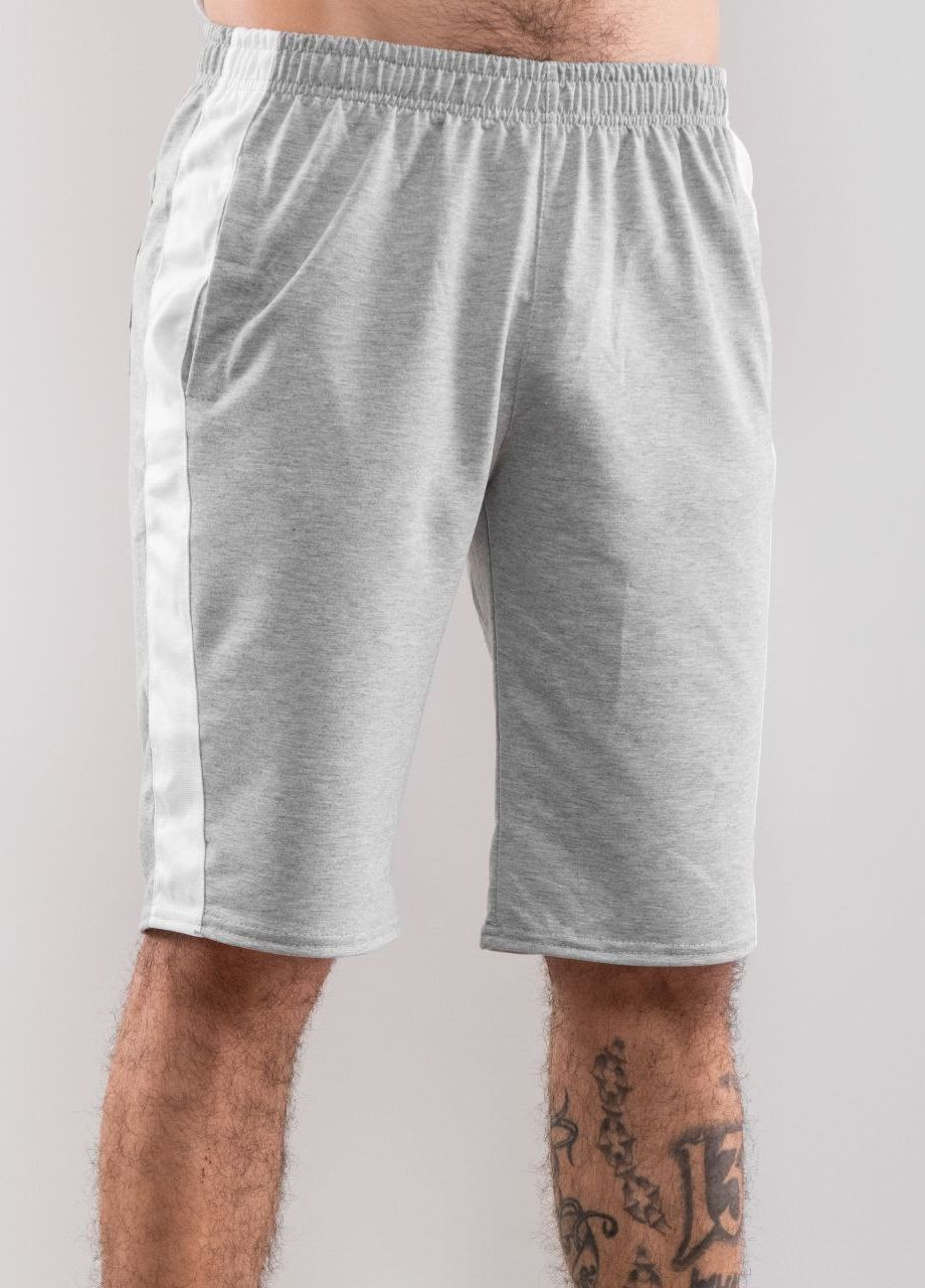 Мужские шорты "Line" цвет серый р.2XL 438858 New Trend (260491742)