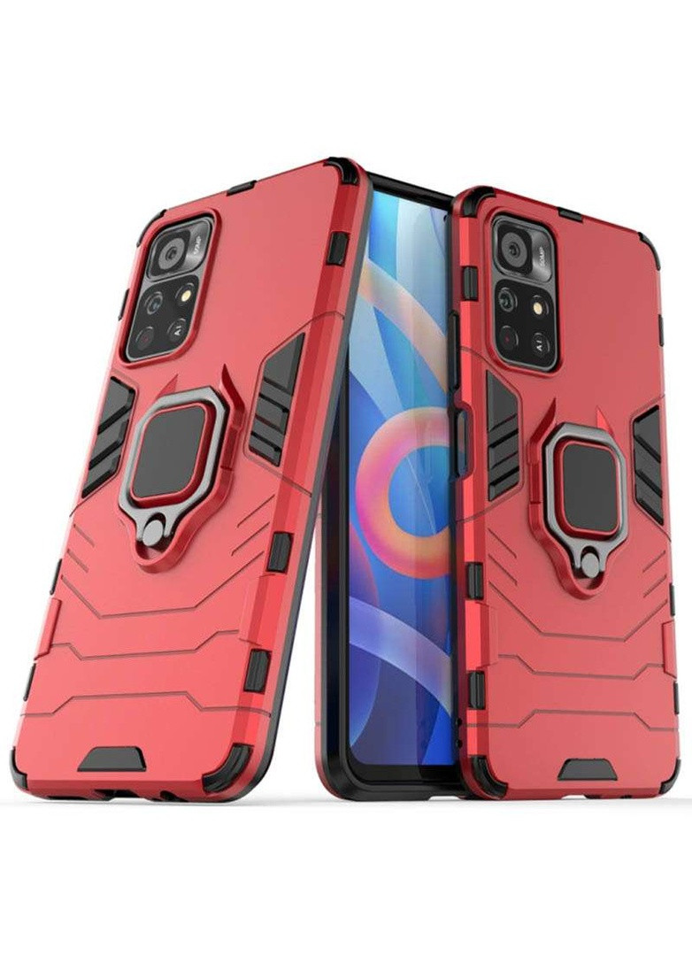 Протиударний чохол Transformer з кільцем на Xiaomi Poco M4 Pro 5G Epik (258523742)