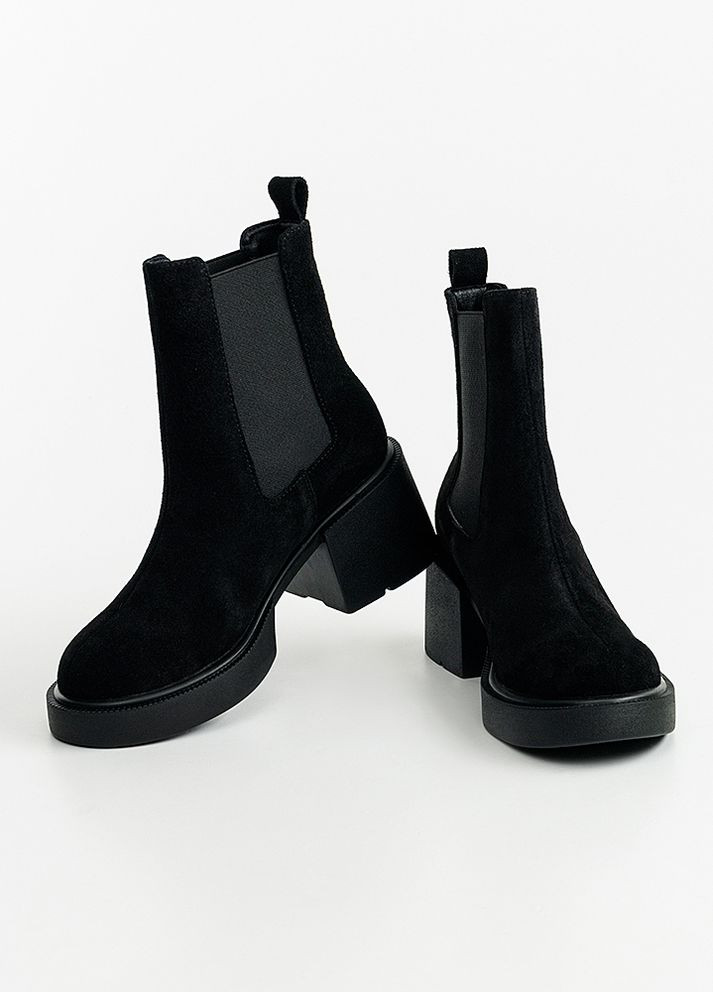 Осенние женские ботинки цвет черный цб-00221808 Yuki