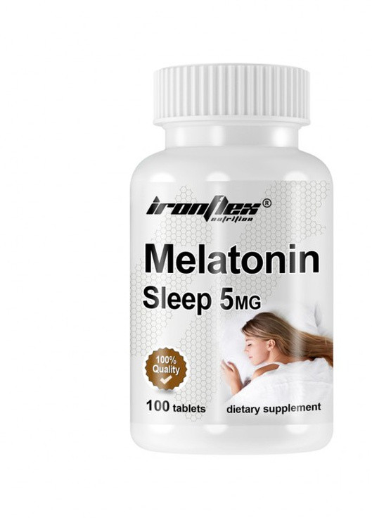 Мелатонін Melatonin Sleep 5 mg 100 tabs Ironflex (258780673)