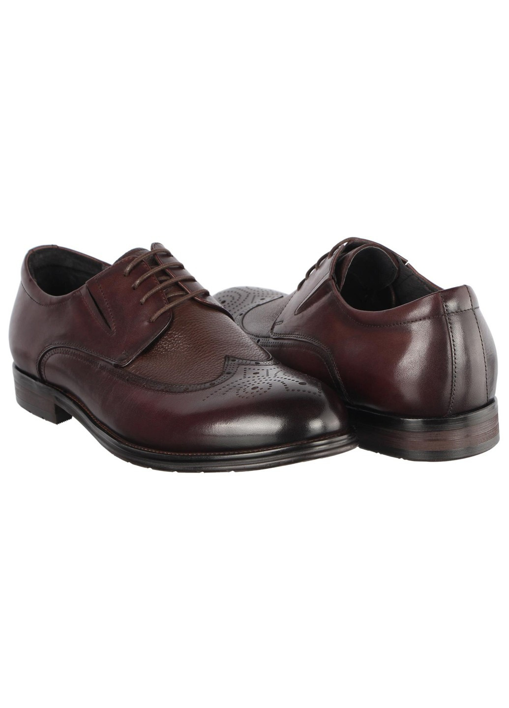 Коричневые мужские классические туфли 196421 Buts на шнурках