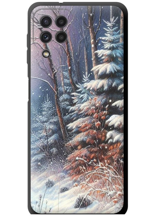 TPU чорний чохол 'Зимовий пейзаж' для Endorphone Samsung Galaxy M32 M325F (275460614)