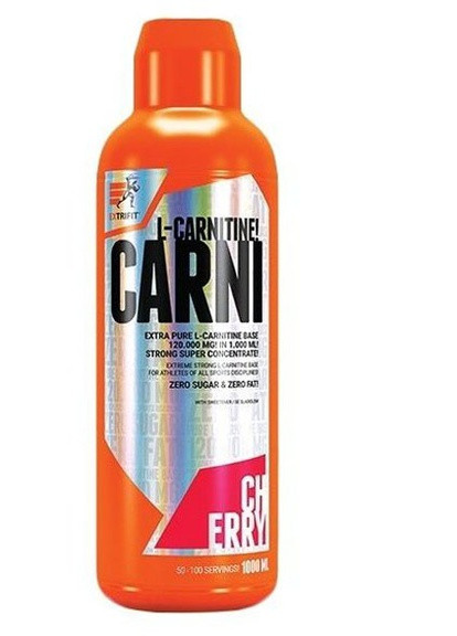 Carni Liquid 120000 1000 ml /100 servings/ Cherry Extrifit (256723506)
