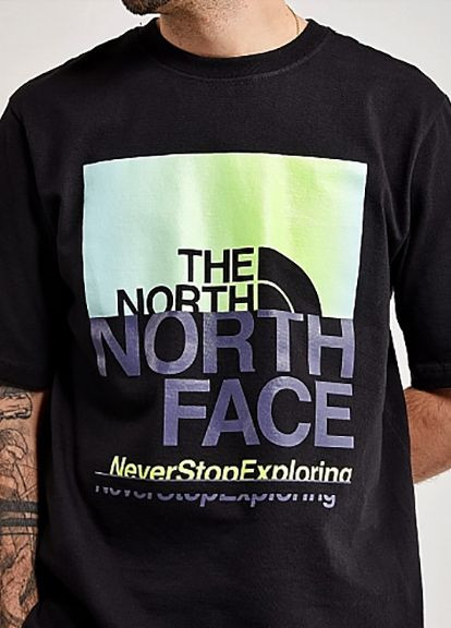Чорна футболка майка The North Face COORDINATES Tee TNF BLACK/LED YELLOW