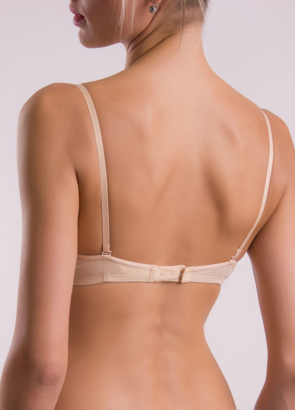 Бежевий бюстгальтер 71620 c Acousma з кісточками нейлон, спандекс