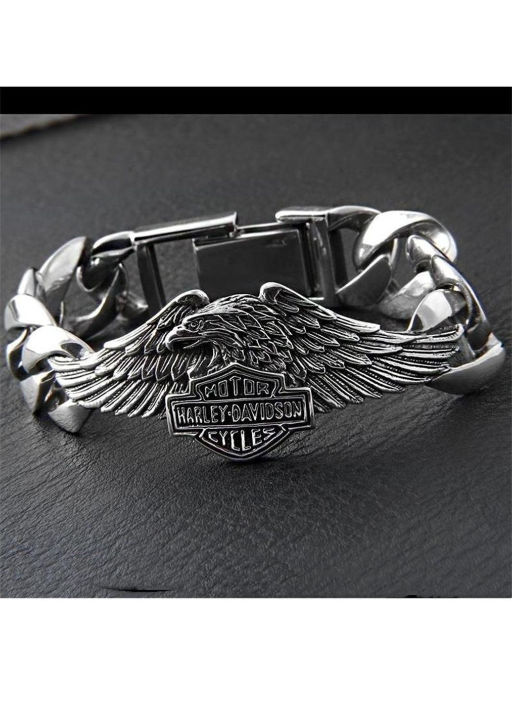 Мужской серебряный браслет Harley - Davidson 925 пробы No Brand (259139016)