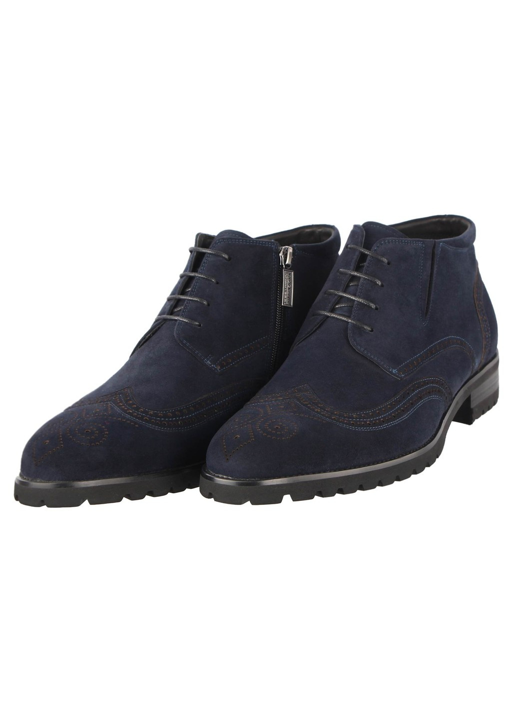 Синие зимние мужские зимние классические ботинки 225511 Lido Marinozzi
