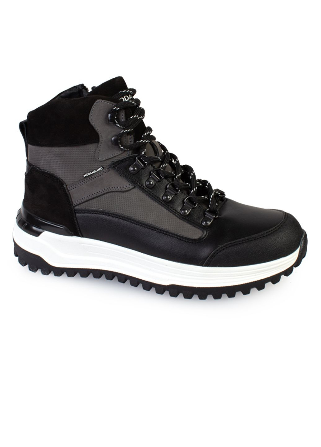 Черные зимние ботинки мужские бренда 9501119_(1) ModaMilano
