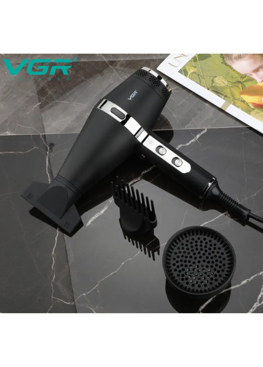 Профессиональный фен для волос Черный 2200 VGR v-451 (260359453)