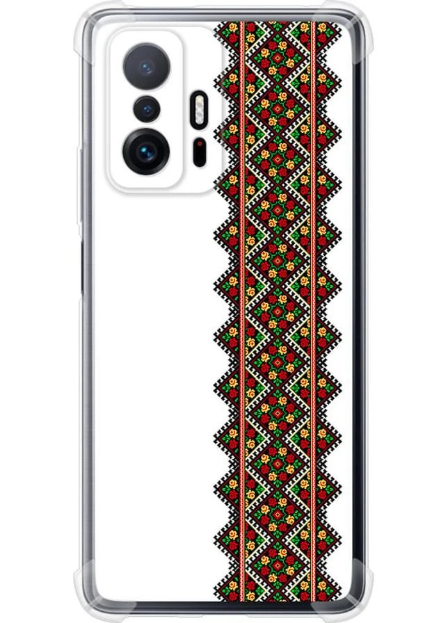 Силіконовий протиударний с посиленими кутами чохол 'Вишиванка 17' для Endorphone Xiaomi 11T (269360067)